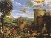 Annibale Carracci The Martyrdom of St Stephen (mk08) oil on canvas